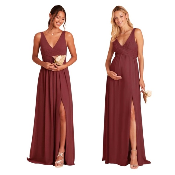 🌻Birdy Grey Laurie Chiffon Dress in Rosewood - Picture 2 of 12